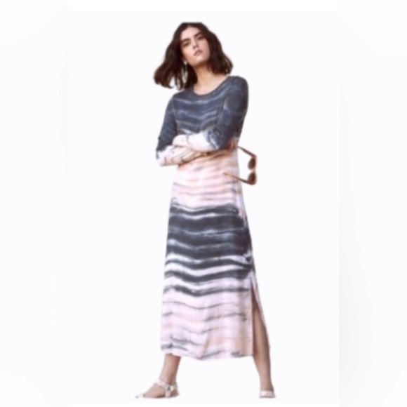 Anthropologie Dresses & Skirts - Anthropologie/Dolan Gray and Coral Tie-Dye Long Sleeve Midi Dress